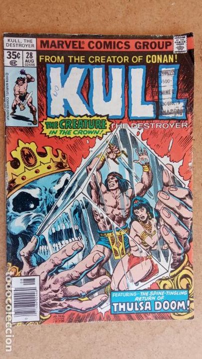 C&oacute;mics: MARVEL C&Oacute;MICS - KULL THE DESTROYER- VOL 1 N&ordm; 28 - AUGUST 1978 - Foto 2