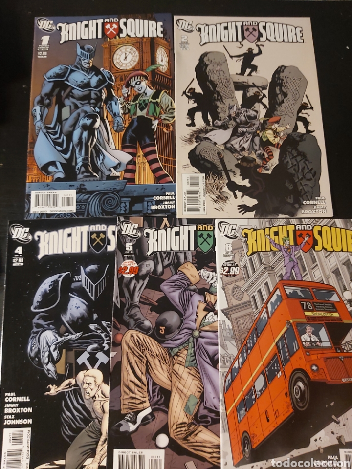 C&oacute;mics: KNIGHT AND SQUIRE 1, 2 Y 4 AL 6 FINAL DE SERIE. DC COMICS 2011. - Foto 1