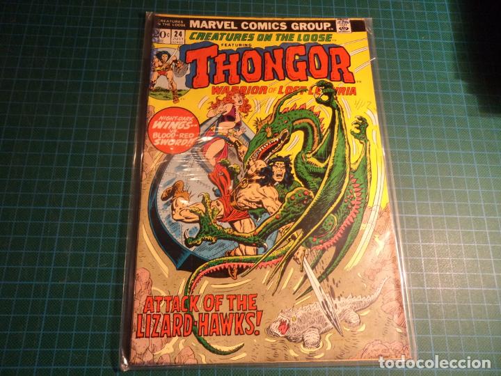 C&oacute;mics: Creatures on the loose. Thongor. N&deg;24. Marvel. - Foto 1