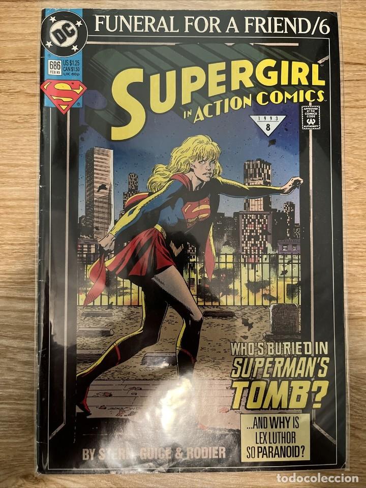 C&oacute;mics: Supergirl In Action Comics #686 SUPERMAN DC COMICS - Foto 1