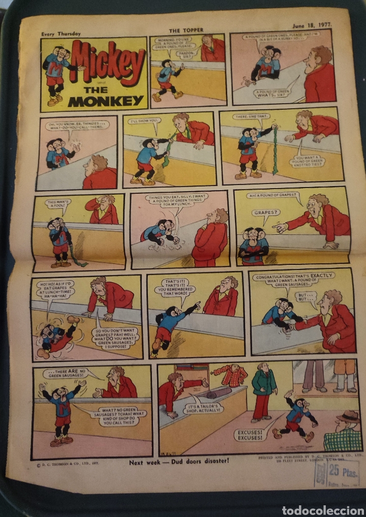 C&oacute;mics: C&oacute;mic Ingl&eacute;s .Topper.1977 - Foto 3
