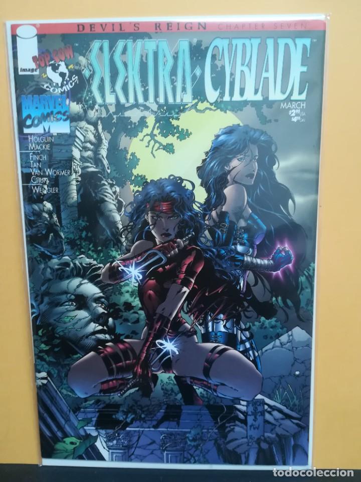 C&oacute;mics: ELEKTRA/CYBLADE. DEVILS REIGN # 7. IMAGE COMICS USA. VFN - Foto 1