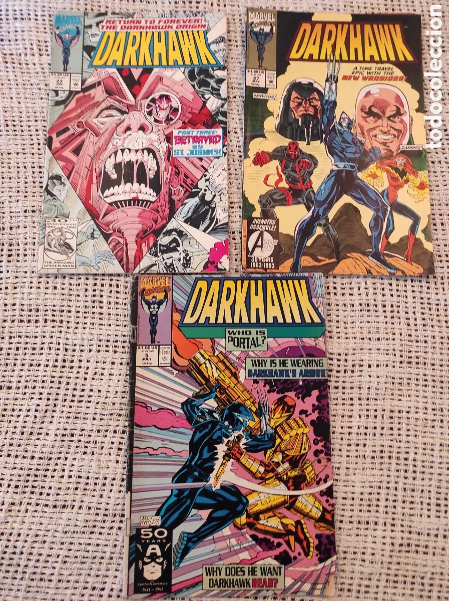 C&oacute;mics: DARKHAWK VOL. 1 - LOTE DE 3 EJEMPLARES - MARVEL COMICS USA 1993 - Foto 1