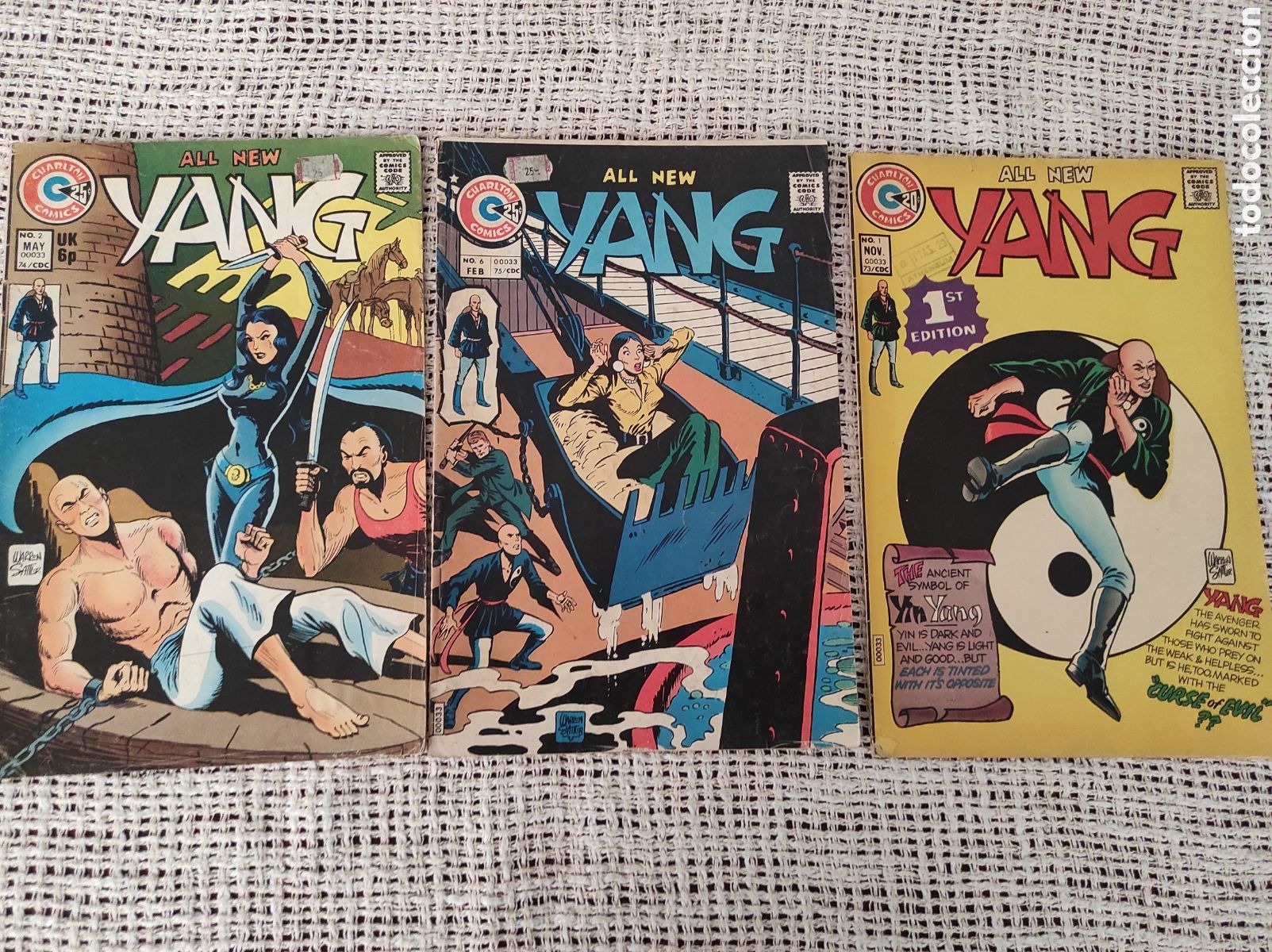 Fumetti: ALL NEW YANG LOTE DE 3 EJEMPLARES - COMICS USA - A&Ntilde;OS 70