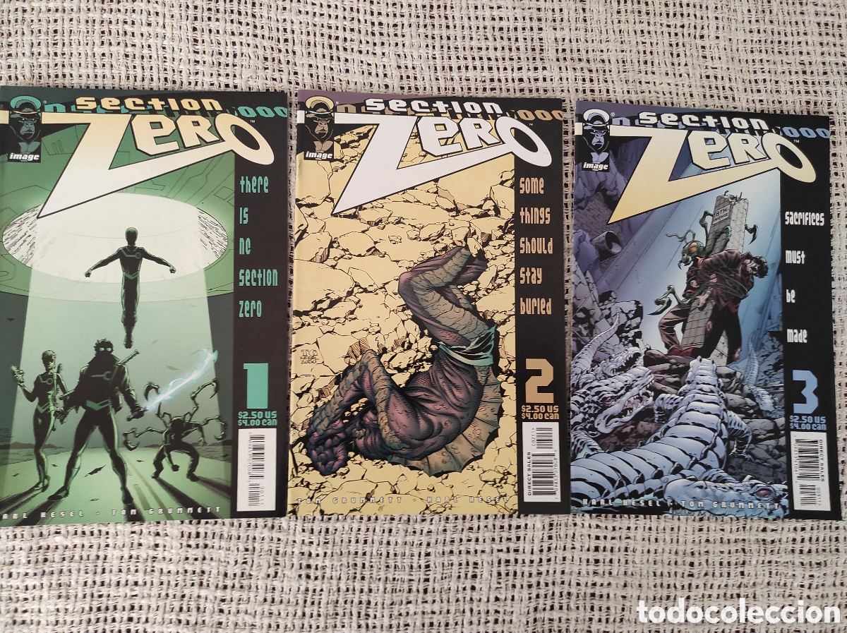 C&oacute;mics: SECTION ZERO SERIE COMPLETA EN 3 EJEMPLARES - COMICS USA - A&Ntilde;O 2000 - Foto 1