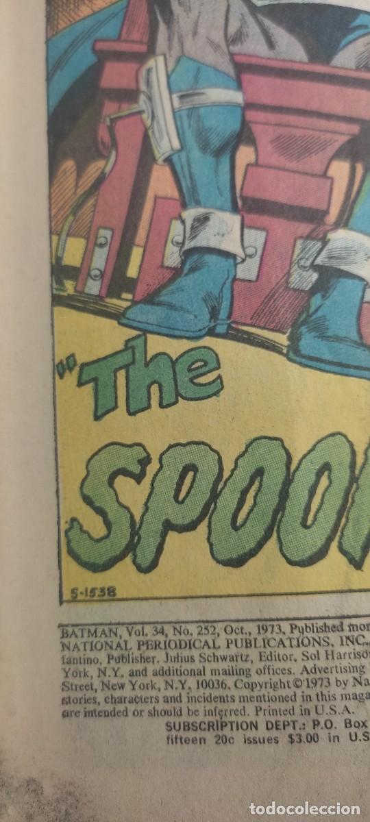 C&oacute;mics: BATMAN 252 The Spooks Master Stroke! 1973 BAT MAN ROBIN BRONZE AGE DC COMICS - Foto 18