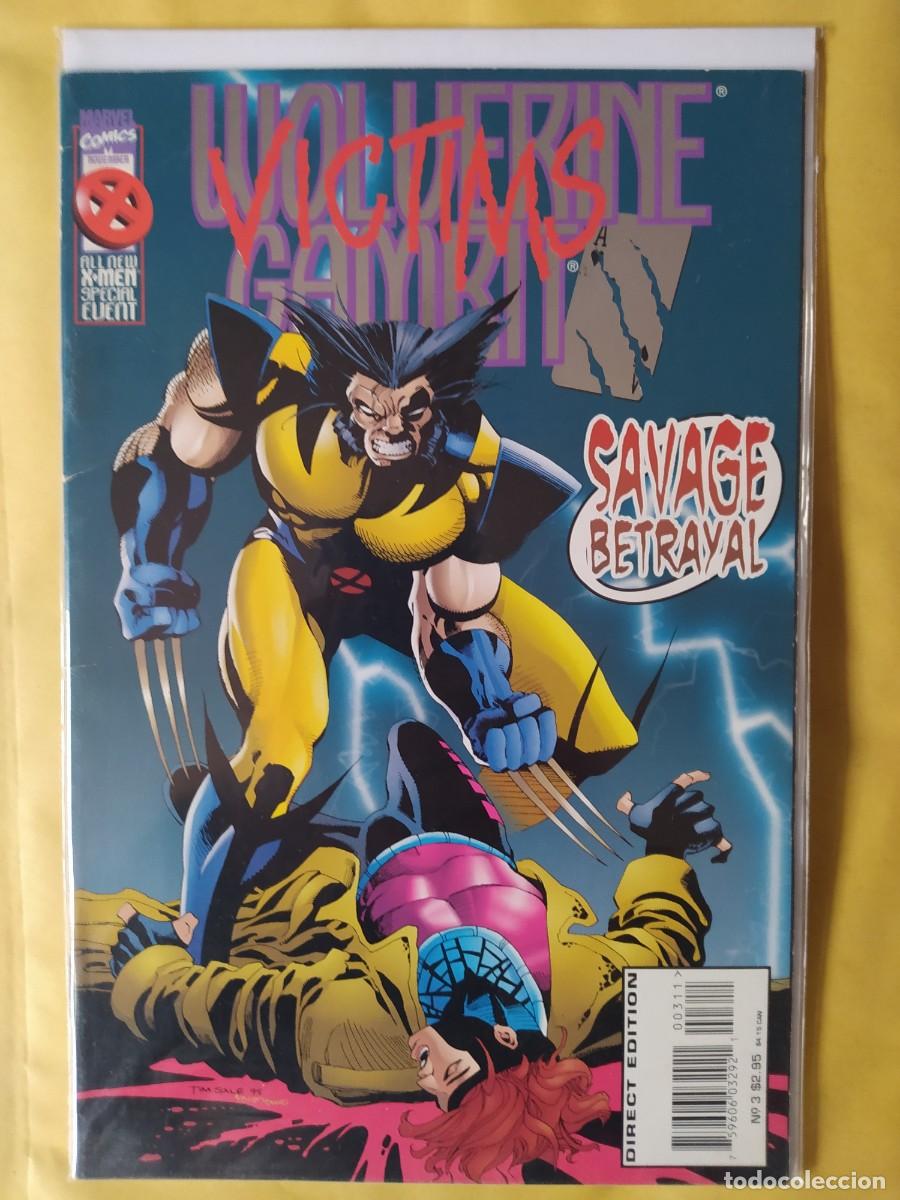 C&oacute;mics: COMIC USA MARVEL- WOLVERINE GAMBIT VICTIMS (1995) #3-FN-BAGED - Foto 1