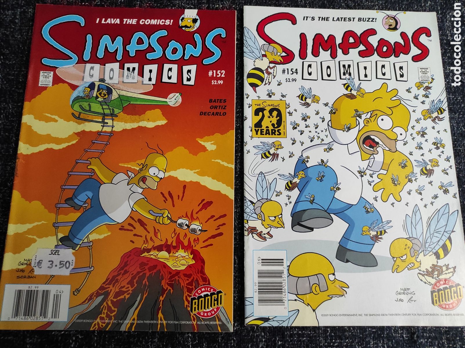 C&oacute;mics: SIMPSON N&ordm; 152 Y 154 COMICS BOOK USA A&Ntilde;O 2009 - Foto 1
