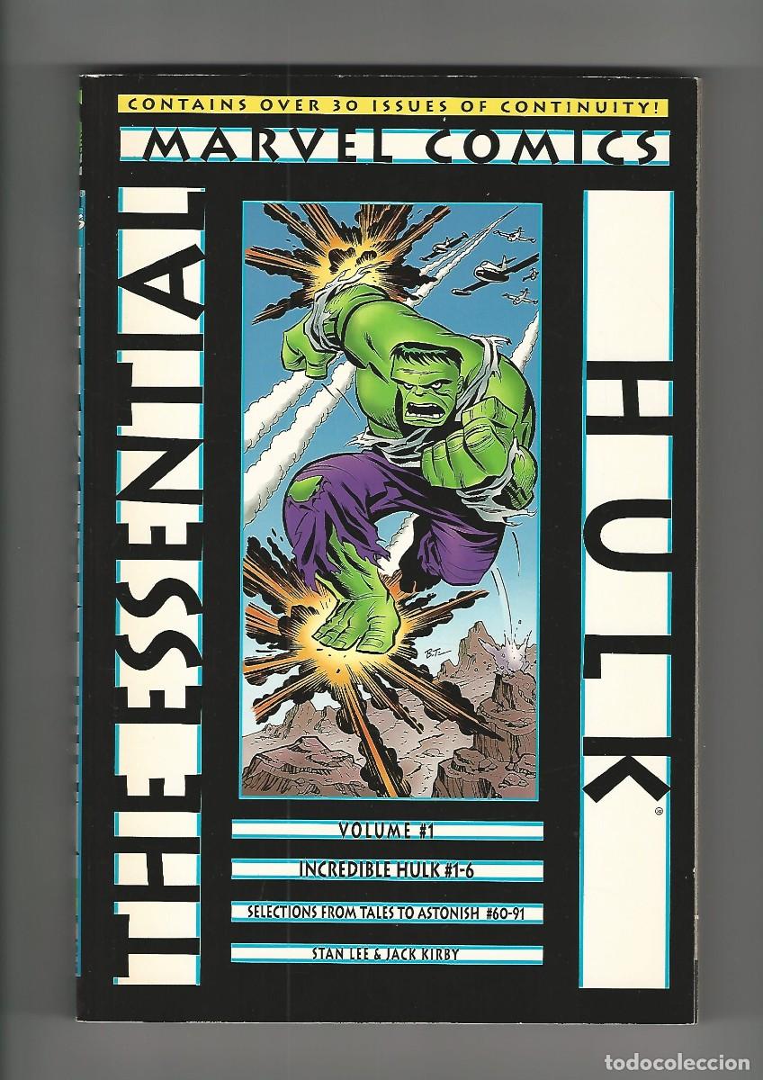 C&oacute;mics: Marvel comics. Essential. Hulk. 1. Stan Lee. Jack Kirby. - Foto 1