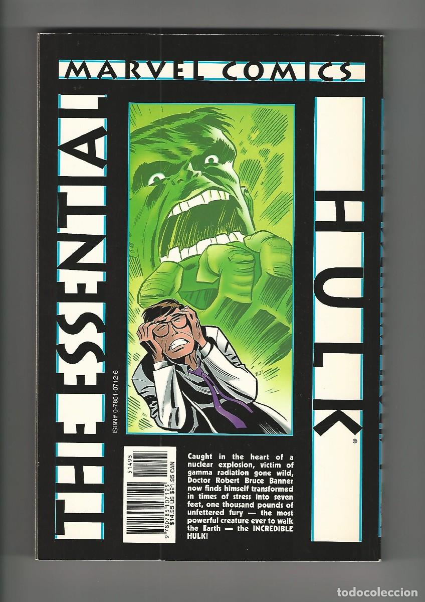 C&oacute;mics: Marvel comics. Essential. Hulk. 1. Stan Lee. Jack Kirby. - Foto 2