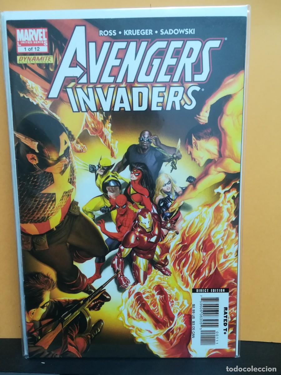 C&oacute;mics: AVENGERS. INVADERS. COMPLETE SET 12 COMICS. MARVEL COMICS USA. VFN. 2008-2009 - Foto 2