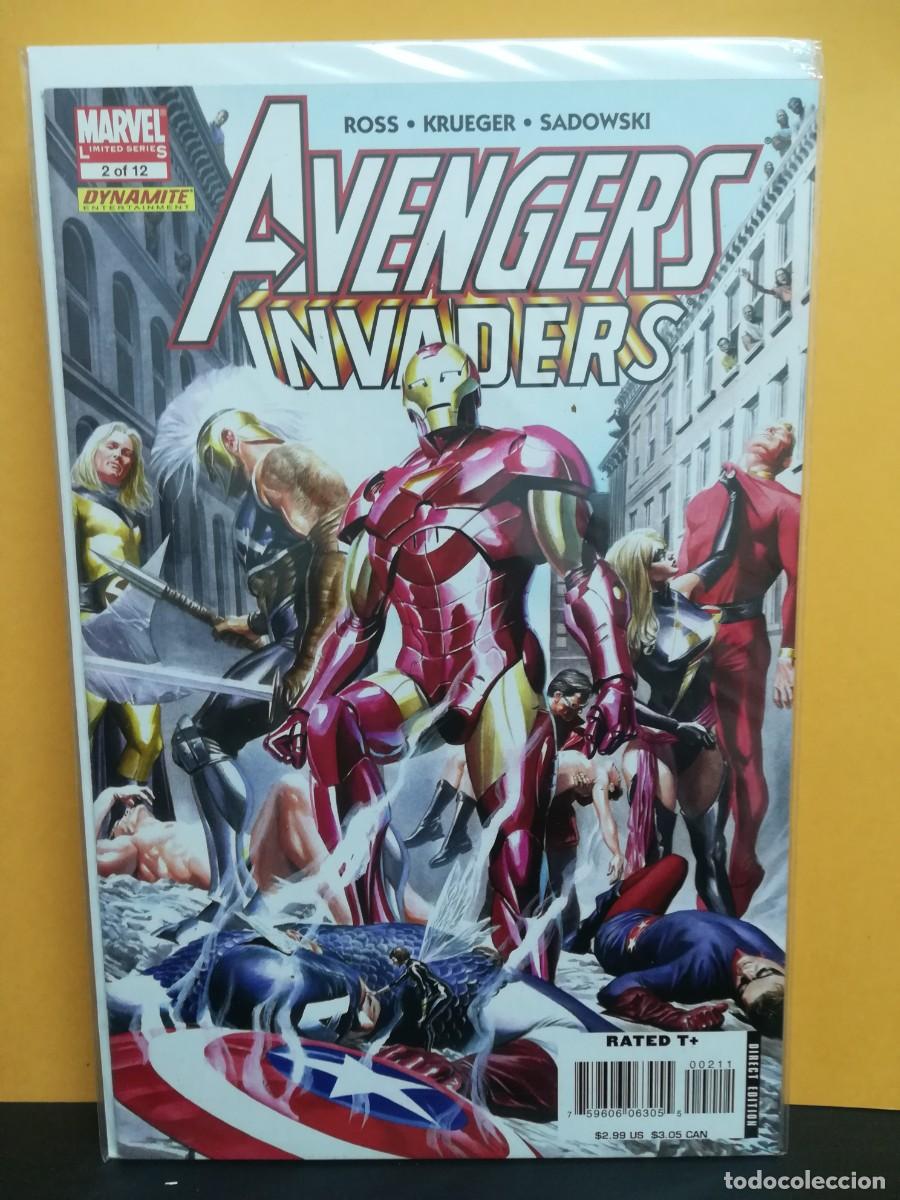 C&oacute;mics: AVENGERS. INVADERS. COMPLETE SET 12 COMICS. MARVEL COMICS USA. VFN. 2008-2009 - Foto 3