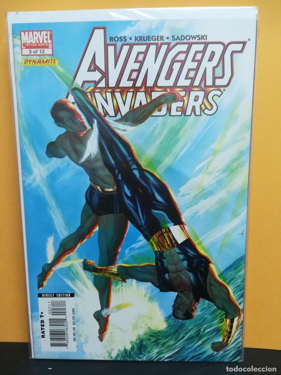 C&oacute;mics: AVENGERS. INVADERS. COMPLETE SET 12 COMICS. MARVEL COMICS USA. VFN. 2008-2009 - Foto 4