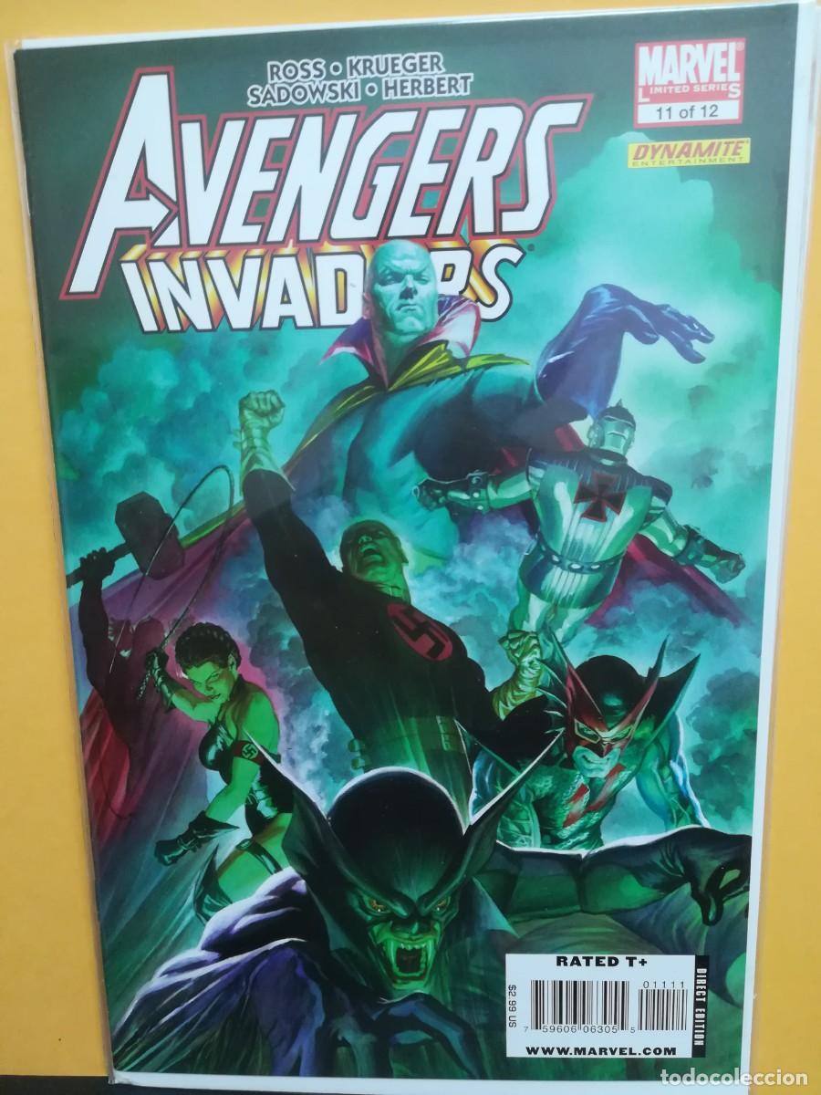 C&oacute;mics: AVENGERS. INVADERS. COMPLETE SET 12 COMICS. MARVEL COMICS USA. VFN. 2008-2009 - Foto 12