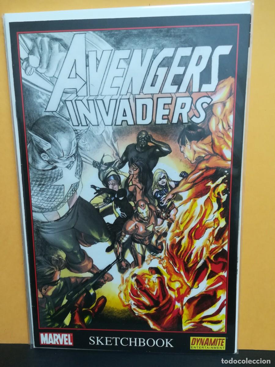 C&oacute;mics: AVENGERS. INVADERS. SKETCHBOOK. MARVEL COMICS USA. - Foto 1