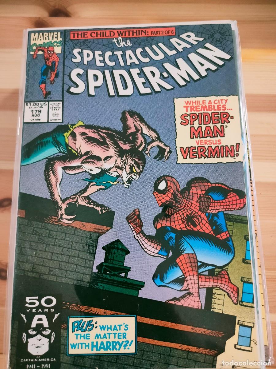 C&oacute;mics: The Spectacular Spiderman 179 vol 1 Marvel - Foto 1