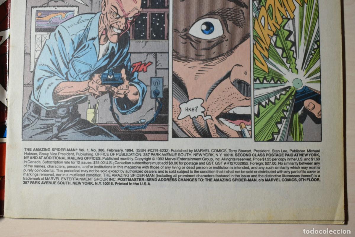 C&oacute;mics: Comic Amazing Spiderman. VOL. 1. N.&ordm; 386. Marvel Comics - Foto 4
