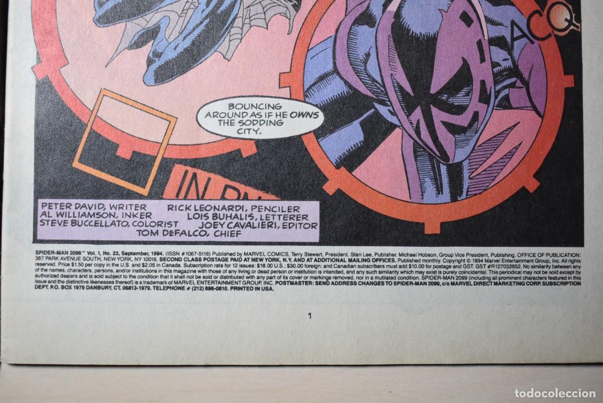 C&oacute;mics: Comic Spiderman 2099. N.&ordm; 23. Marvel Comics - Foto 6
