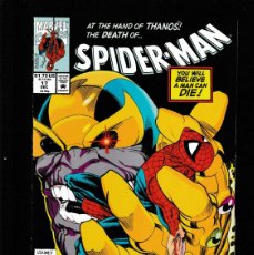 Cómics: SPIDER-MAN 17 - MARVEL 1991 / NOCENTI & LEONARDI / VS THANOS / INFINITY GAUNTLET. Lote 384221374