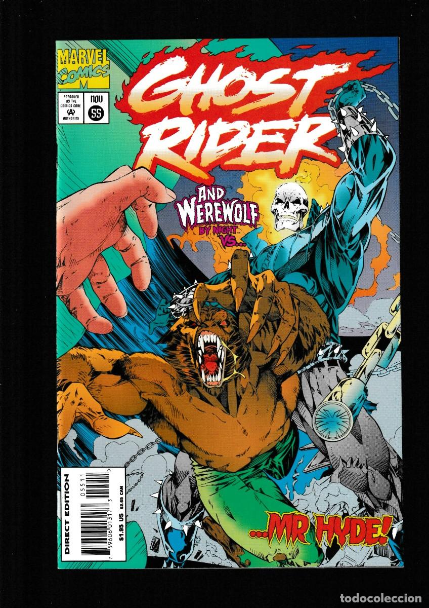 C&oacute;mics: GHOST RIDER 55 - MARVEL 1994 / WEREWOLF - Foto 1
