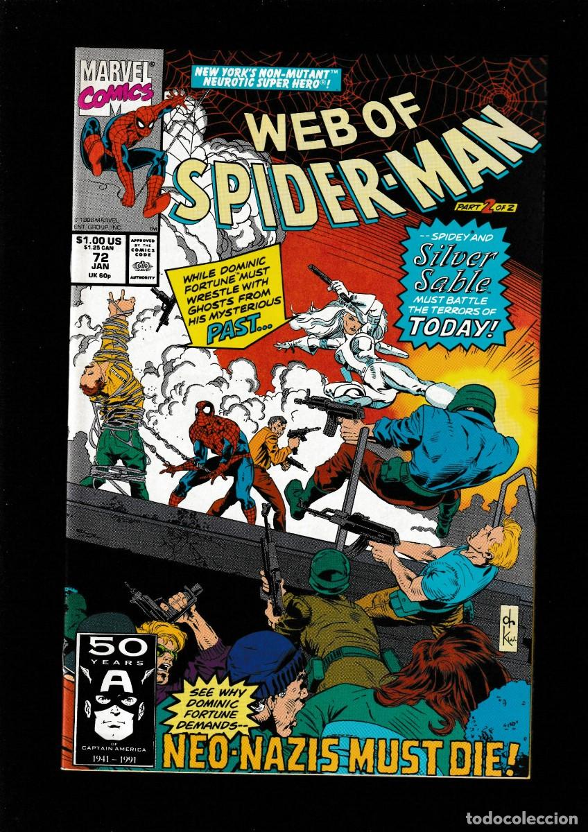 C&oacute;mics: WEB OF SPIDER-MAN 72 - MARVEL 1991 / SILVER SABLE - Foto 1