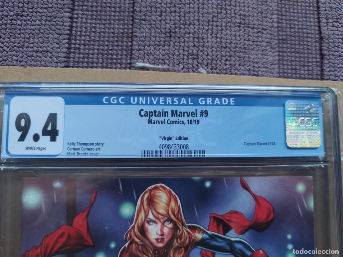 C&oacute;mics: CGC CAPTAIN MARVEL 9 VIRGIN EDITION 2019. 9.4 - Foto 3