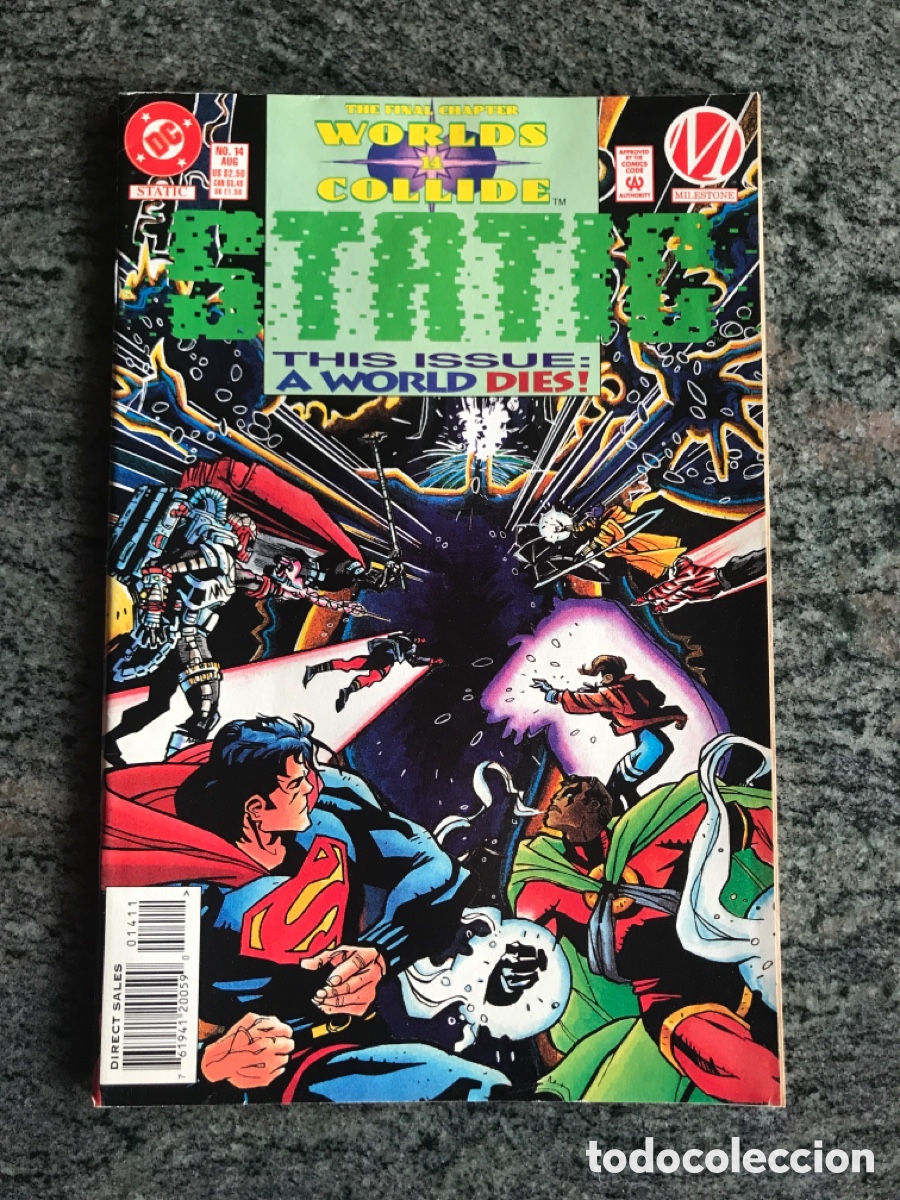 C&oacute;mics: Static #14 Worlds Collide DC The final chapter - Foto 1