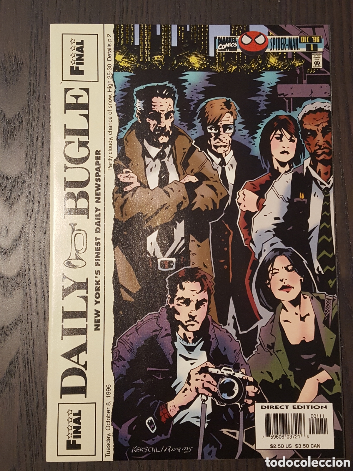 C&oacute;mics: Comic book - Daily Bugle (1996) #1, 2 y 3 - Spiderman - Marvel Comics - Paul Grist - Foto 2