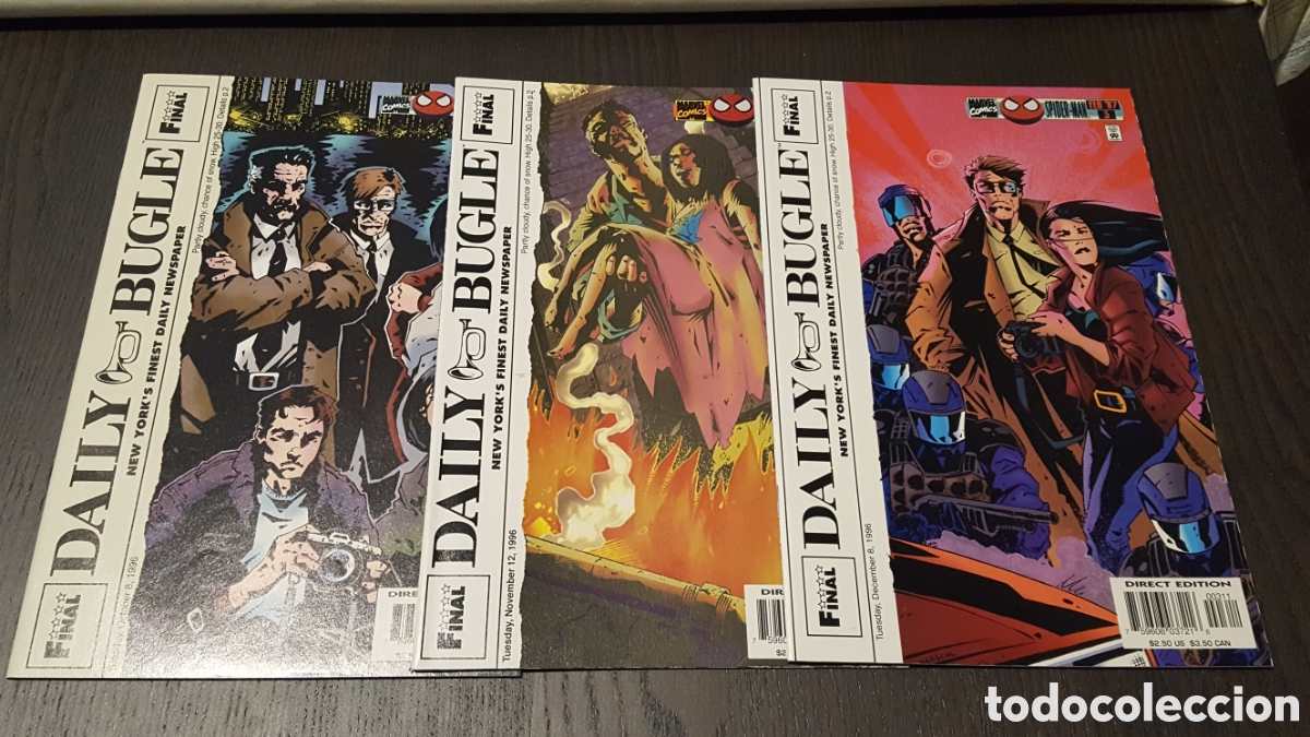 C&oacute;mics: Comic book - Daily Bugle (1996) #1, 2 y 3 - Spiderman - Marvel Comics - Paul Grist - Foto 1