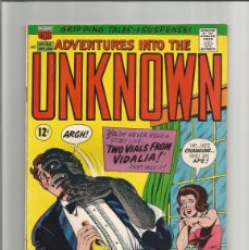 Cómics: ADVENTURES INTO THE UNKNOWN #169. ACG COMICS 1966, FN+(6.5). Lote 399963414