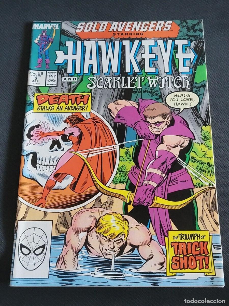 C&oacute;mics: Solo Avengers starring Hawkeye 5 . MARVEL COMICS. - Foto 1