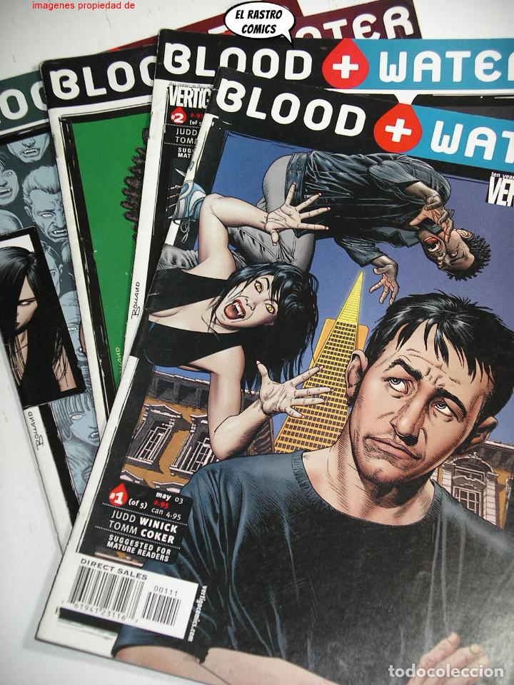 Comics: Blood + Water n&ordm; 1 2 3 y 4, lote, ed. DC Vertigo USA 2003, en ingl&eacute;s