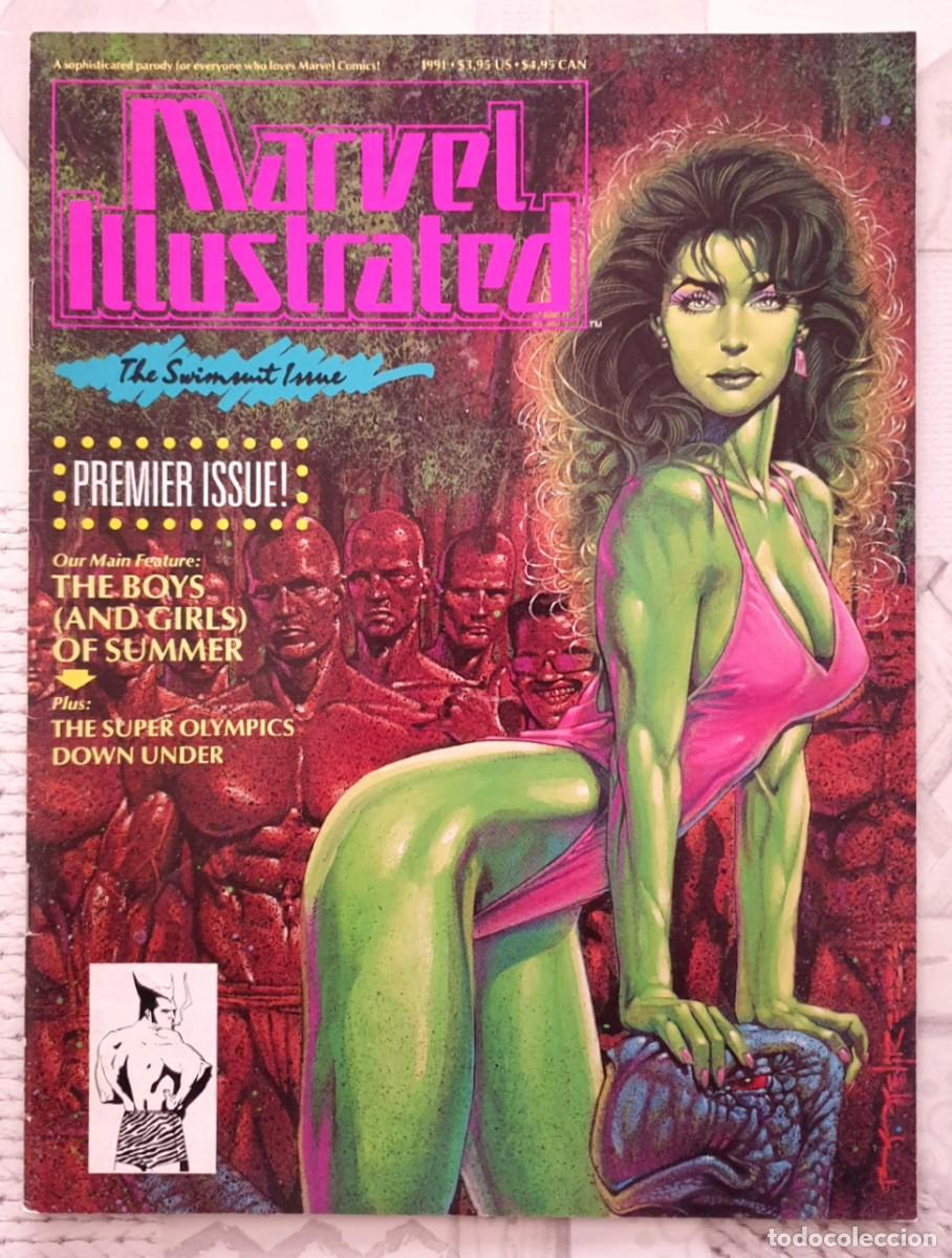 C&oacute;mics: MARVEL ILLUSTRATED: THE SWIMSUIT ISSUE. Original en ingles. Marvel Comics 1991 - Foto 1