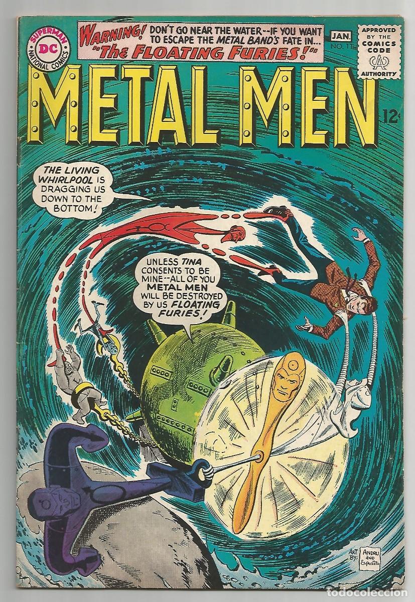C&oacute;mics: METAL MEN (1963 1st Series) #11, 12, 13 (FN a FN/VF), lote de 3 DC COMICS 1965