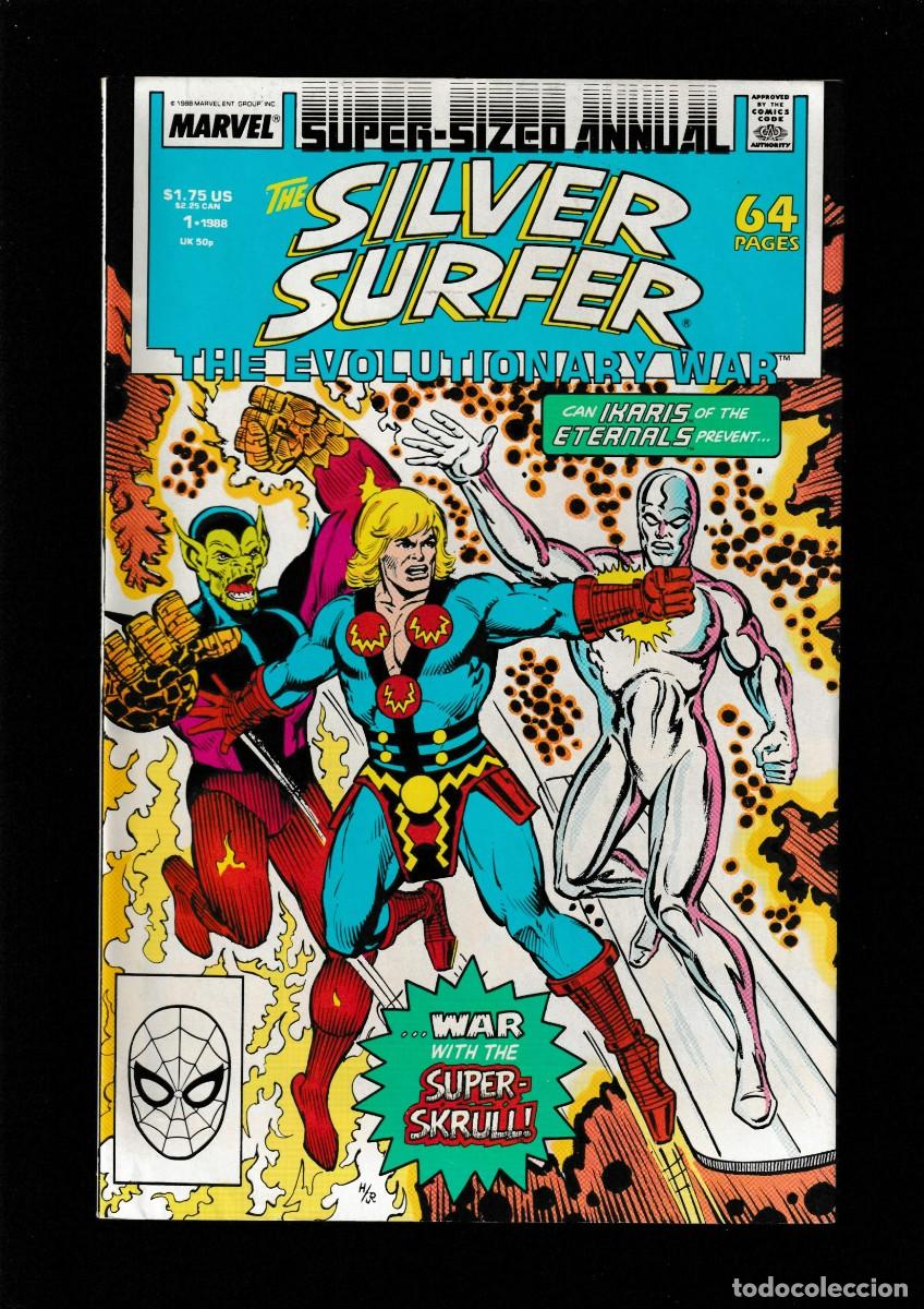 C&oacute;mics: SILVER SURFER ANNUAL 1 - MARVEL 1988 VFN- / EVOLUTIONARY WAR / ETERNALS - Foto 1