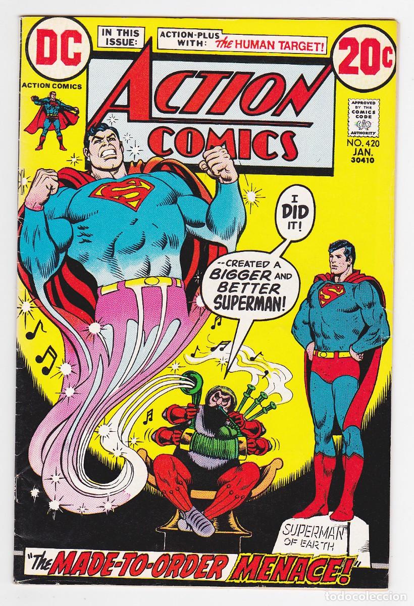 C&oacute;mics: Action Comics (1938) # 420 (DC Comics, USA) / FN- (5.5) - Human Target - Foto 1