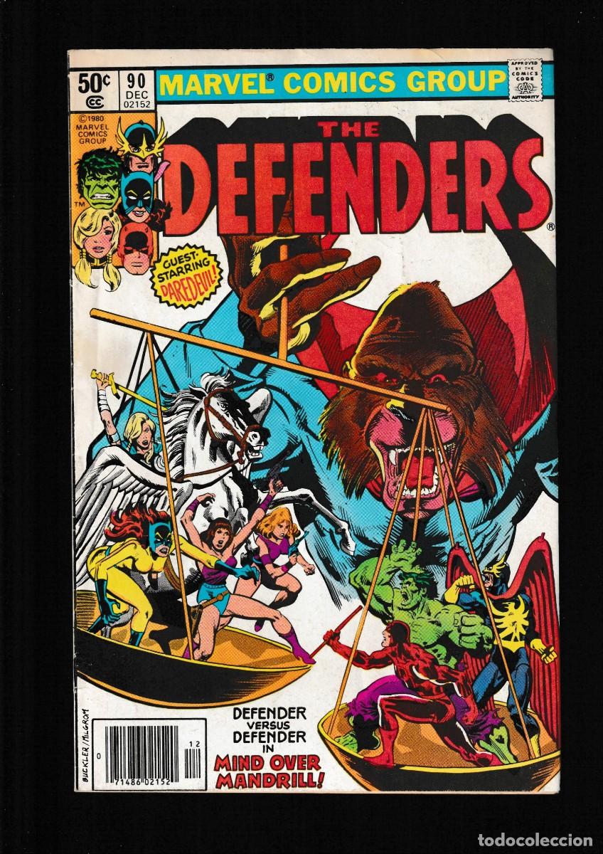 C&oacute;mics: DEFENDERS 90 - MARVEL 1980 FN / HULK / HELLCAT / VALKYRIE / NIGHTHAWK / DAREDEVIL - Foto 1