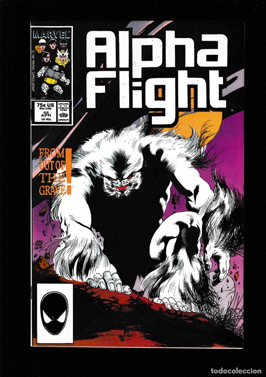 C&oacute;mics: ALPHA FLIGHT 45 - MARVEL 1987 VFN - Foto 1