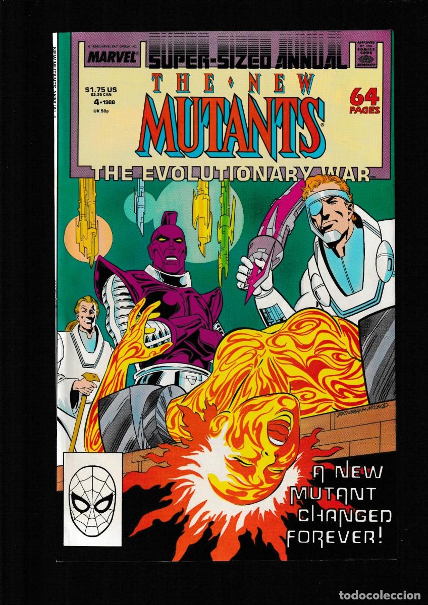 C&oacute;mics: NEW MUTANTS ANNUAL 4 - MARVEL 1988 VFN/NM / EVOLUTIONARY WAR / HIGH EVOLUTIONARY - Foto 1