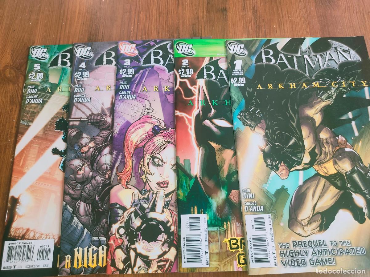 C&oacute;mics: Batman Arkham City 1 2 3 4 5 Complete DC 2011 - Foto 1