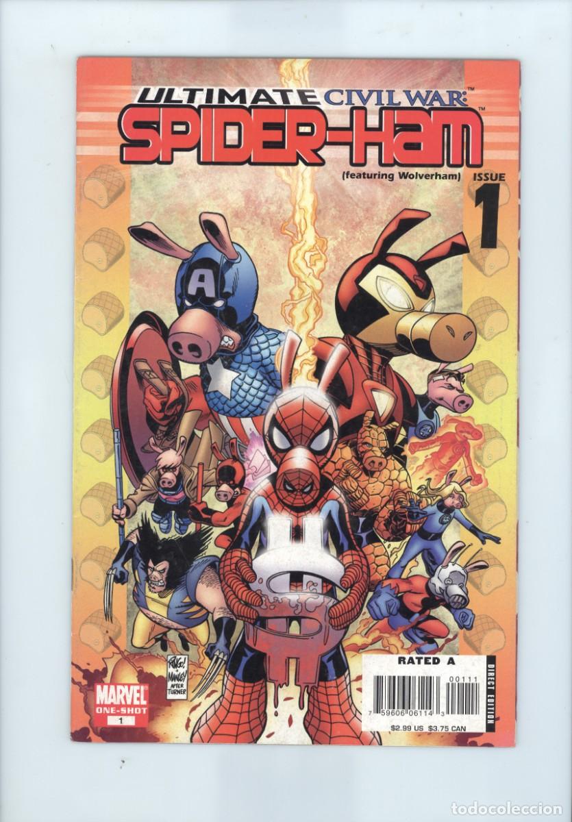 C&oacute;mics: Marvel comics. Ultimate civil war. Spider Ham. 1 - Foto 1