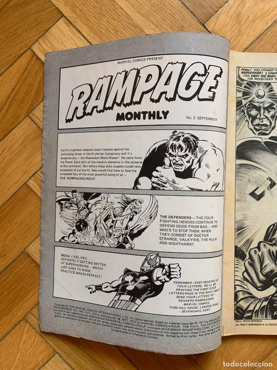 C&oacute;mics: Rampage Monthly 3: Hulk, Defenders, Nova - Foto 2