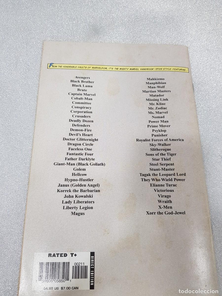 C&oacute;mics: MARVEL COMICS GROUP MARVEL LEGACY THE 1970 HANDBOOK - Foto 3