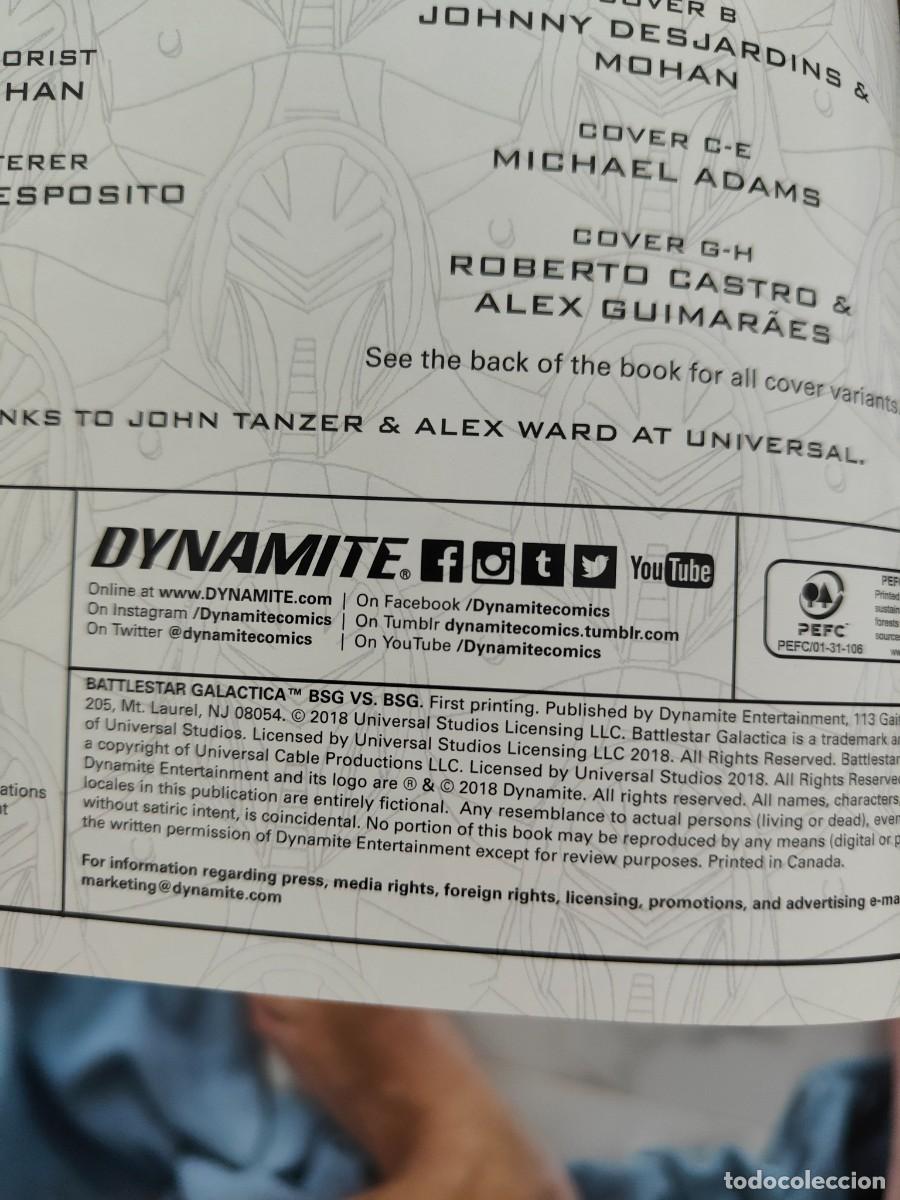 C&oacute;mics: BSG Vs BSG 1 2 Dynamite Peter David 2018 - Foto 2