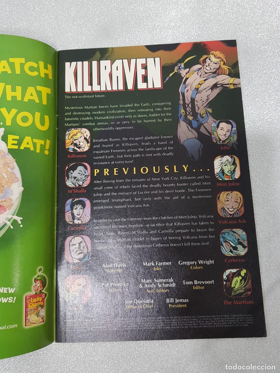 C&oacute;mics: COMIC GRAPA MARVEL PG DIRECT EDITION KILLRAVEN 4 OF 6 - Foto 2
