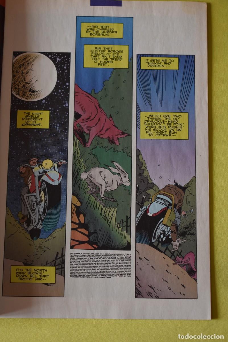 C&oacute;mics: Comic USA. Wolverine. N.&ordm; 76. 1993. Marvel Comics - Foto 4