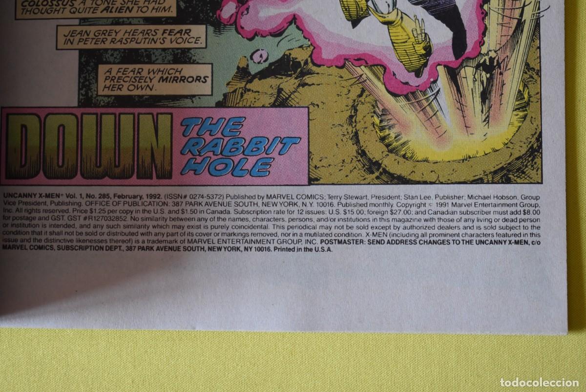C&oacute;mics: Comic USA. The Uncanny X MEN. N.&ordm; 285. 1992. Marvel Comics - Foto 5