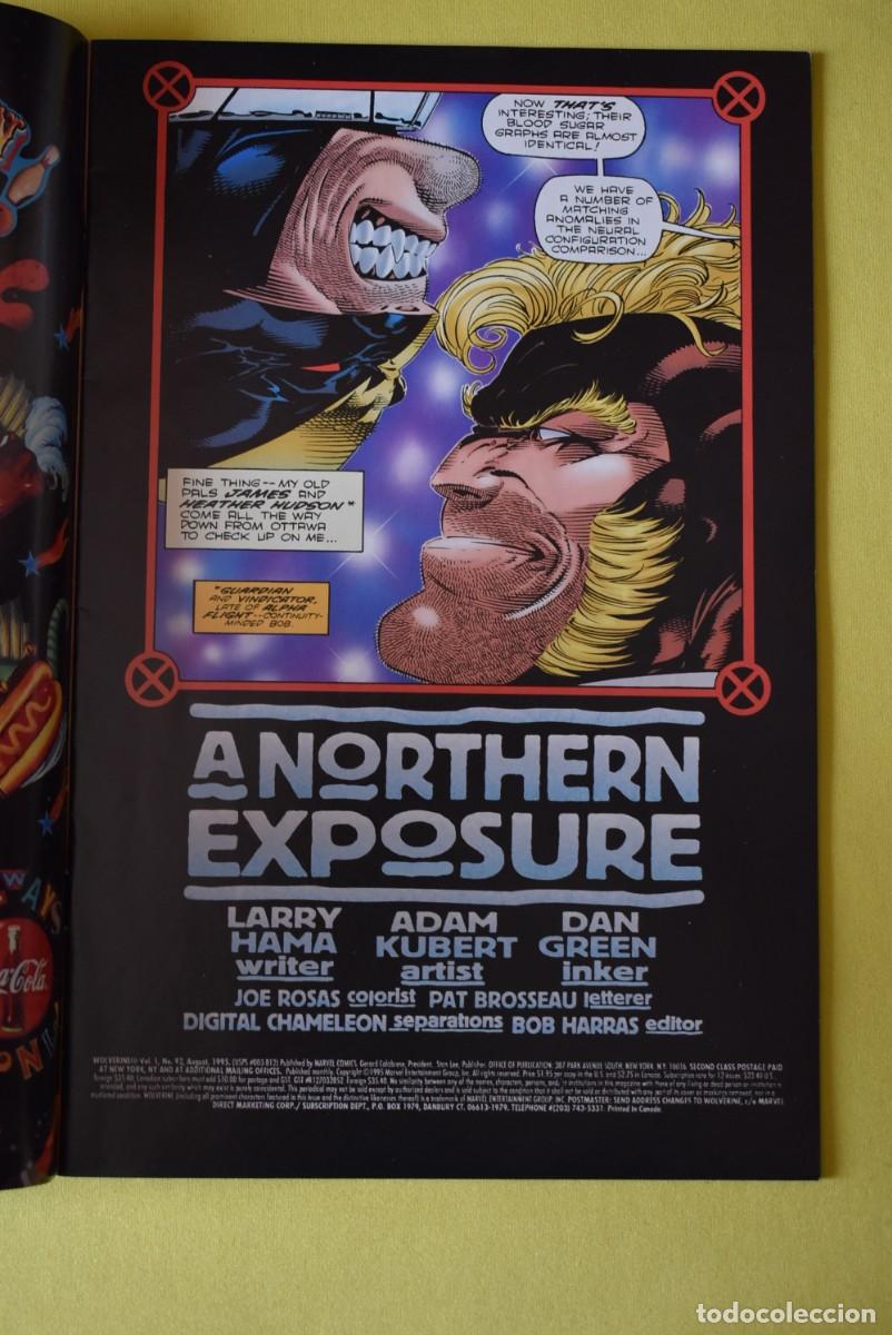 C&oacute;mics: Comic USA. Wolverine. N.&ordm; 92. 1995. X MEN Deluxe edition. Marvel Comics - Foto 4