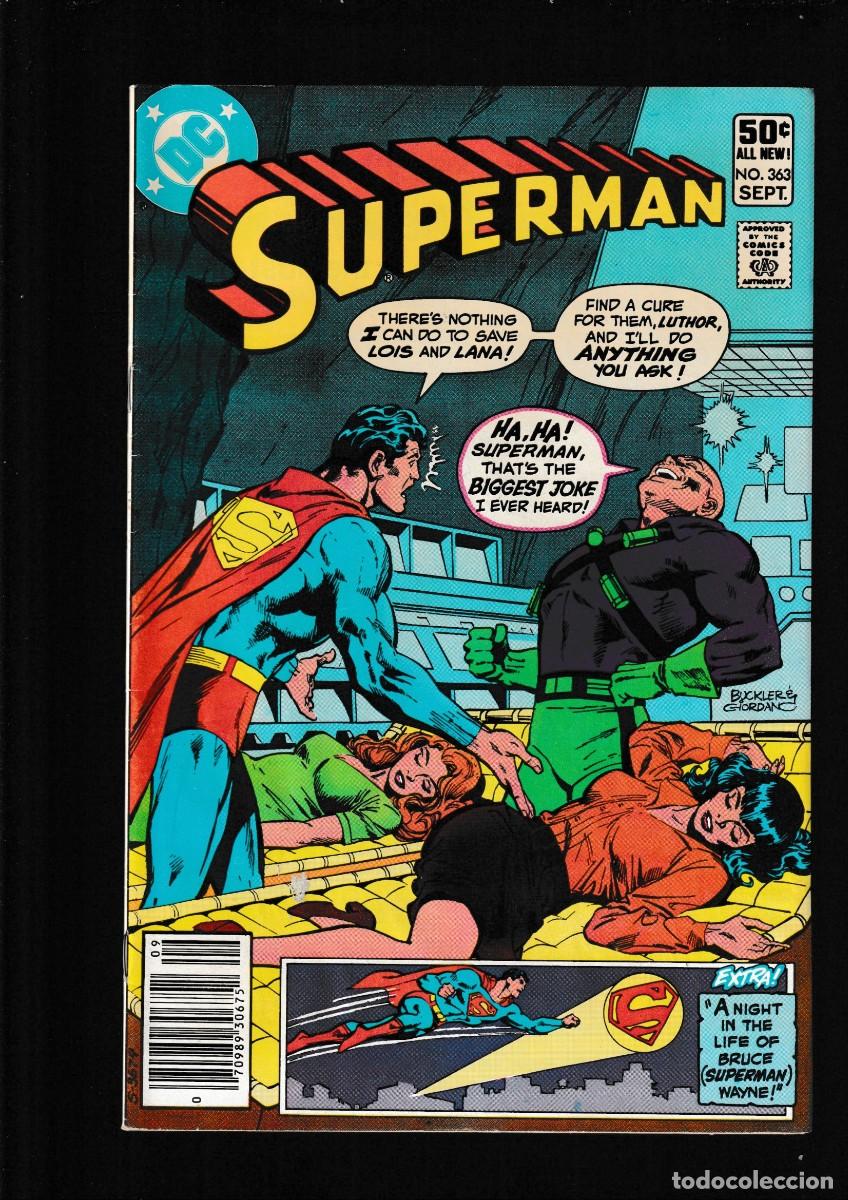 C&oacute;mics: SUPERMAN 363 - DC 1981 VFN- / BRUCE SUPERMAN WAYNE - Foto 1