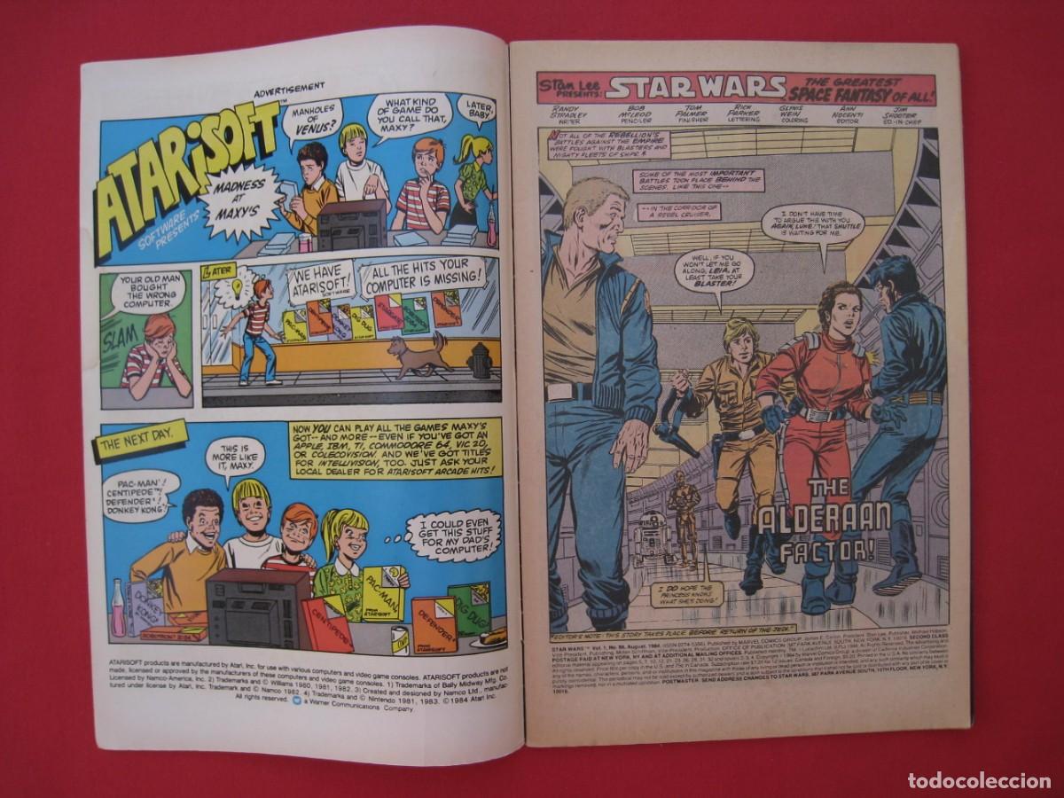 C&oacute;mics: STAR WARS - N&ordm; 86 - MARVEL COMICS - EN INGLES. - Foto 7